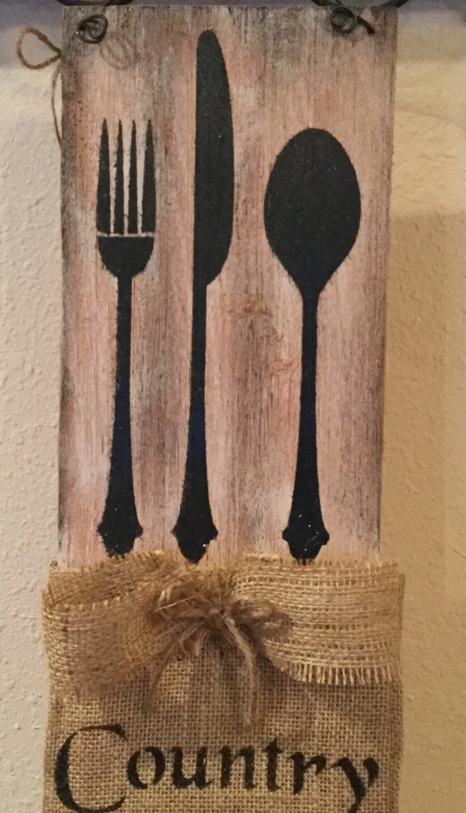 11359 wooden kitchen sign