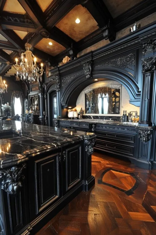 11372 gothic kitchen lighting