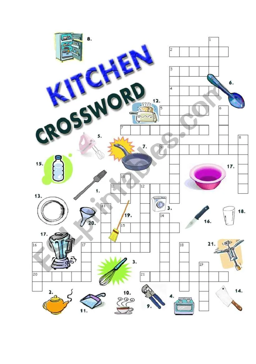 11401 western kitchen decor crossword image5