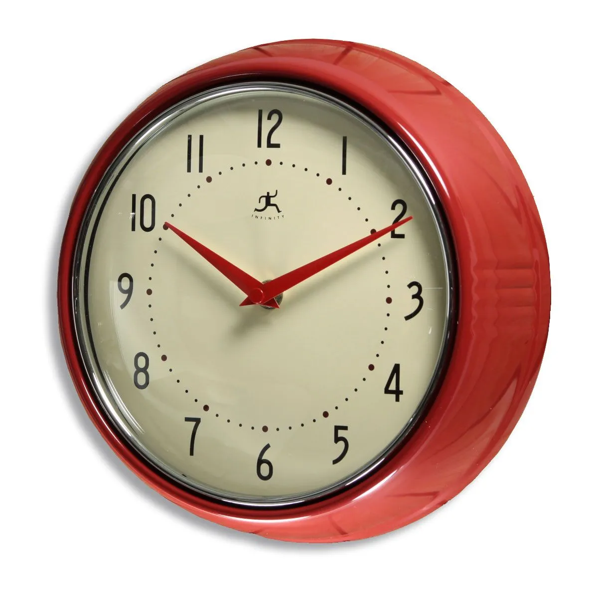 11419 red kitchen clock style 1