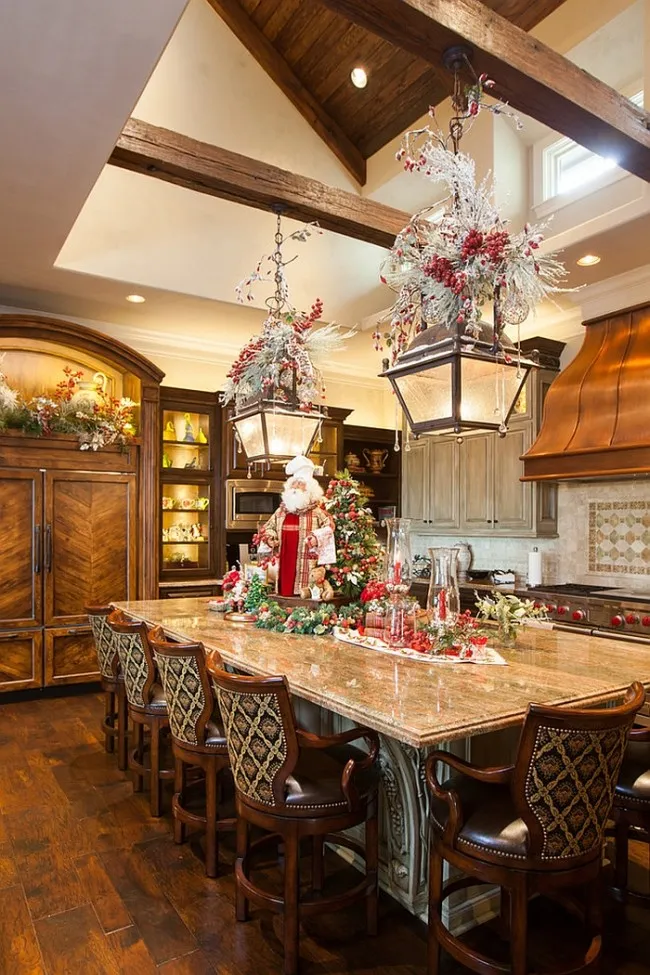 11429 yellow christmas kitchen 2