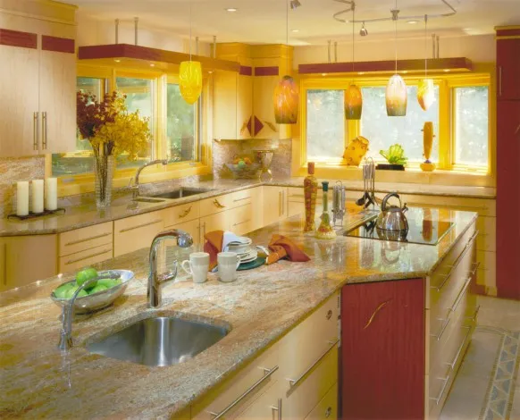 11429 yellow christmas kitchen 6