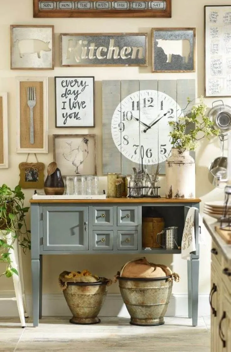 11439 farmhouse kitchen wall decor inspiration