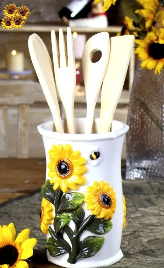 11474 sunflower kitchen decor design