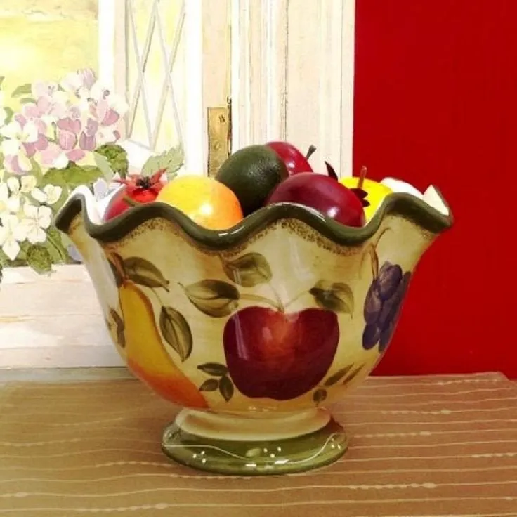 11489 frozen citrus fruit decor tray