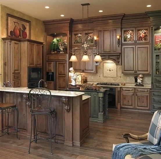 11509 rustic red kitchen image5