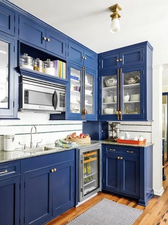 11526 navy blue kitchen