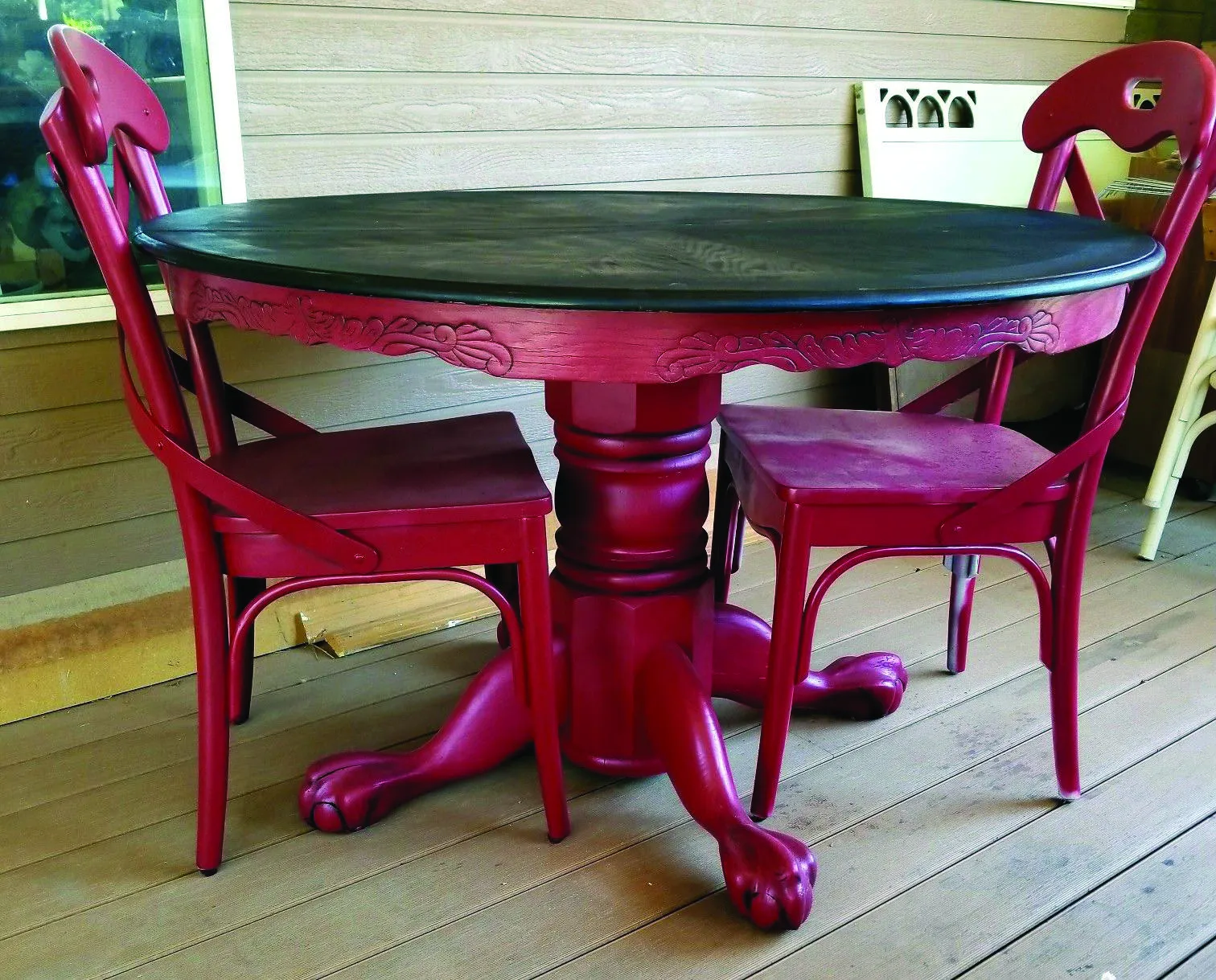 11531 rectangular red table