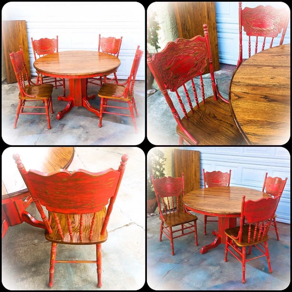 11531 red kitchen table