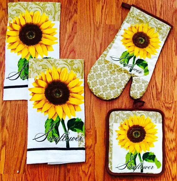 11625 sunflower kitchen curtains