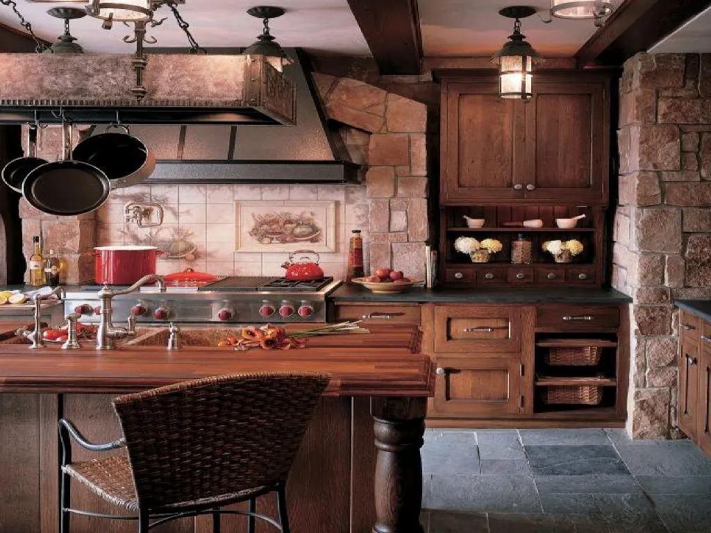11634 rustic kitchen decor kit style