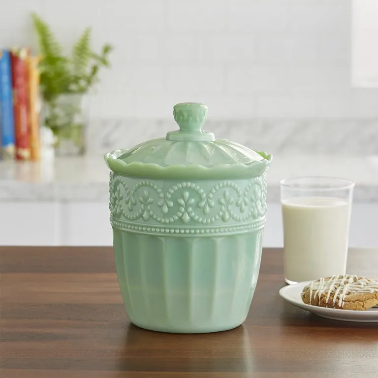 11635 glass cookie jar
