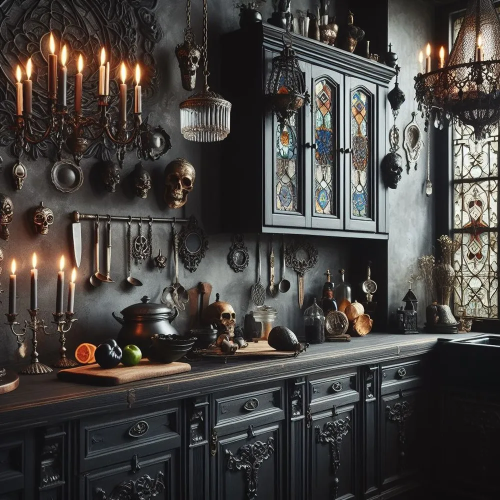 11655 gothic kitchen linens